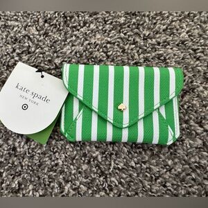 Stripe Envelope Card Case - kate spade new york x Target, Green/White
